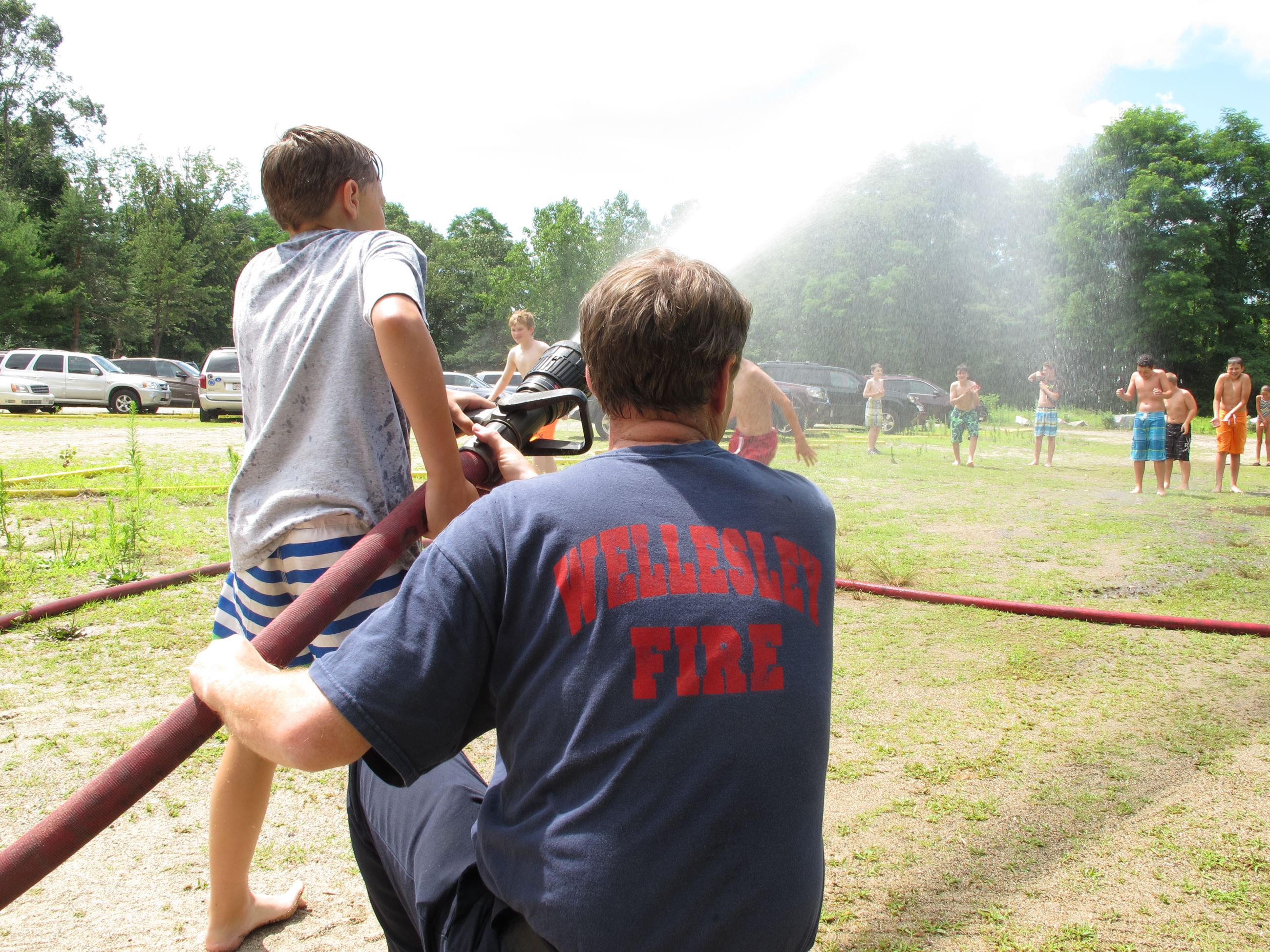 Kids With Fire Hose