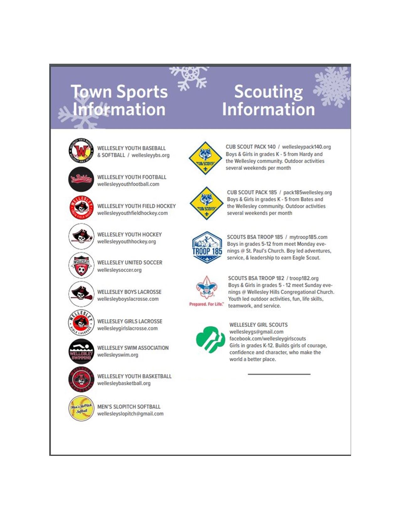 Town Sport organizations