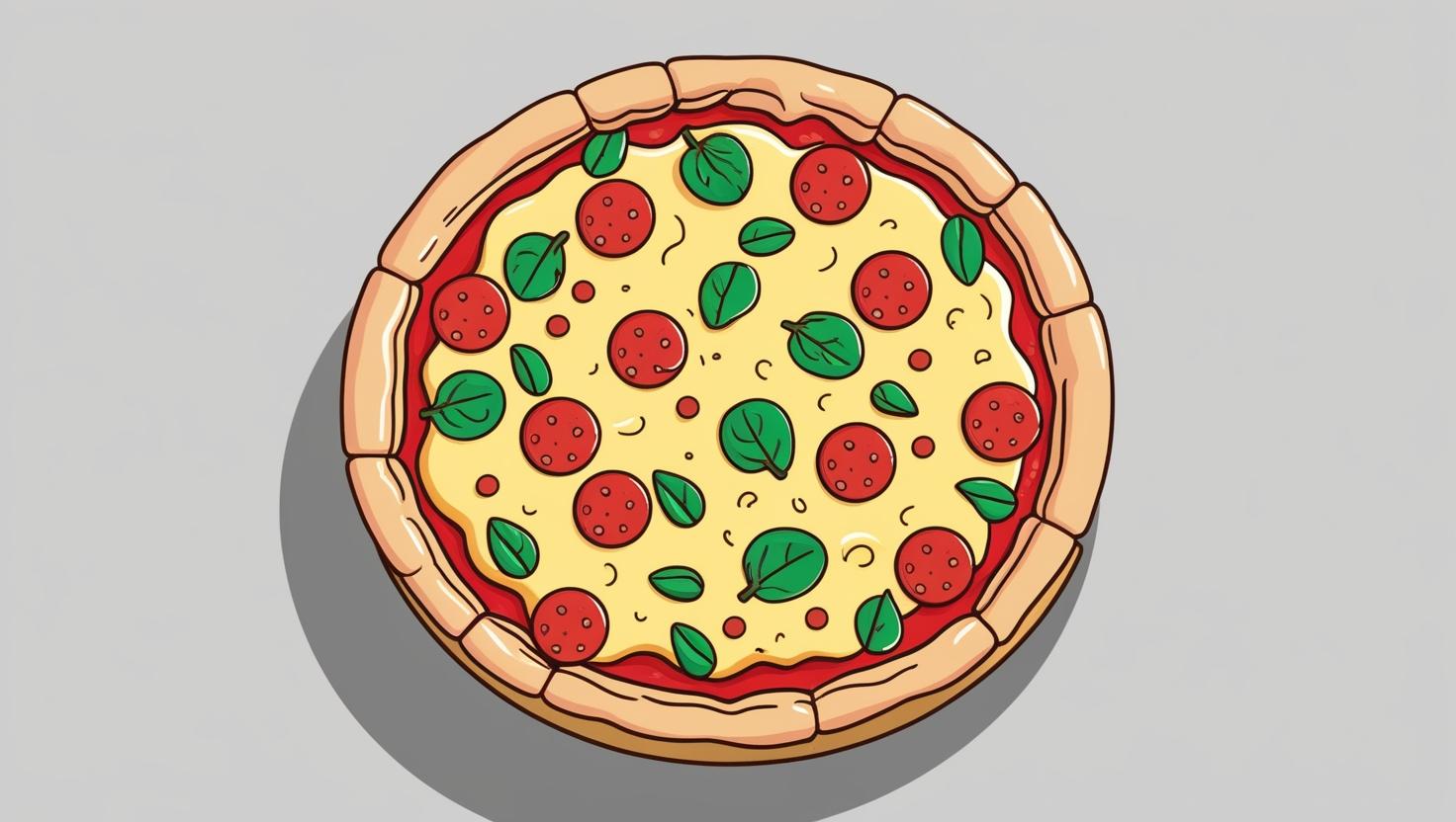 whole pizza pie cartoon birdseye view (1)