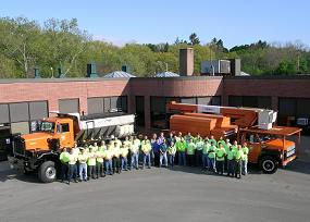 Highway Division Staff with Trucks
