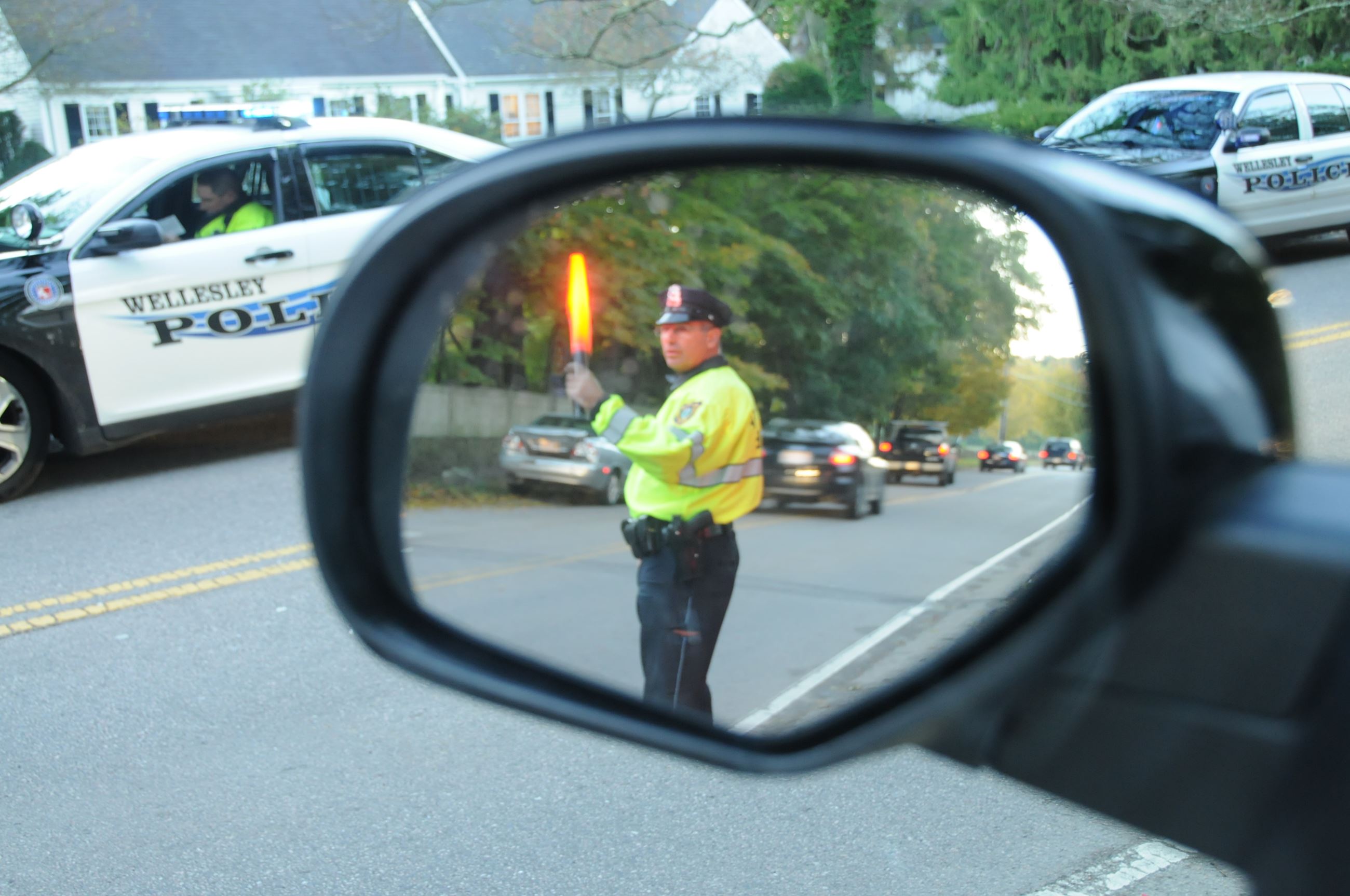 Many morning commuters have seen Officer Jim Amalfi directing traffic at a crash over the years.