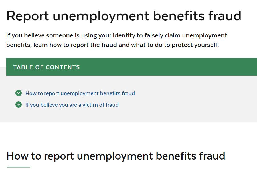 Benefit Fraud from Mass.Gov