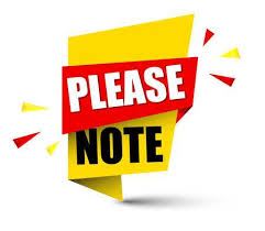 please note