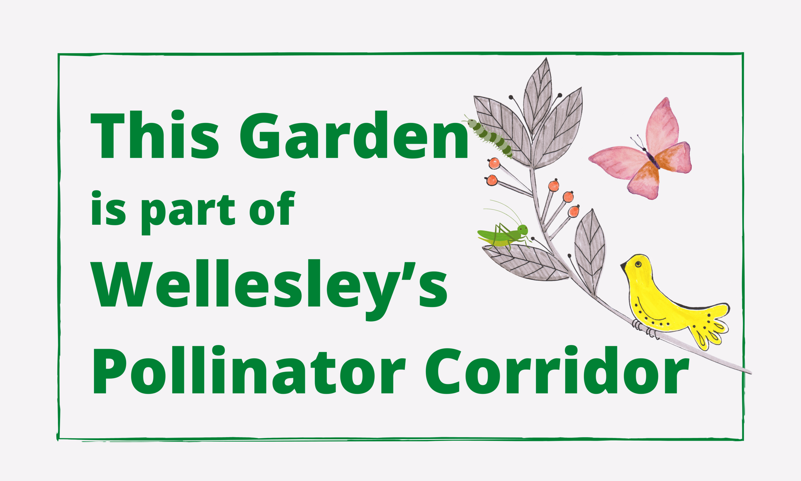 3x5 garden sign label