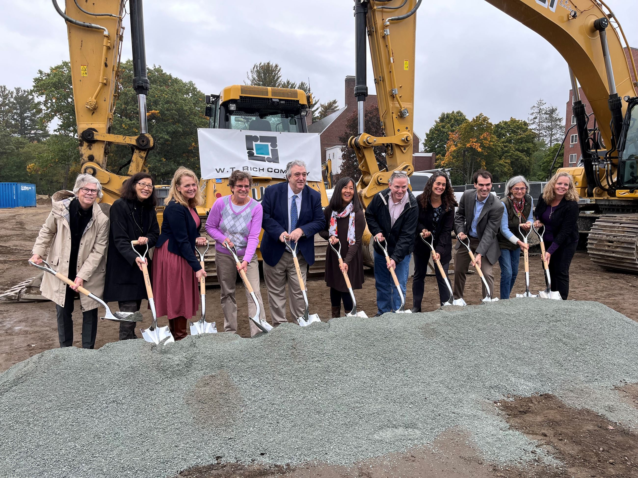 Hunnewell_groundbreaking_School Committee past.present
