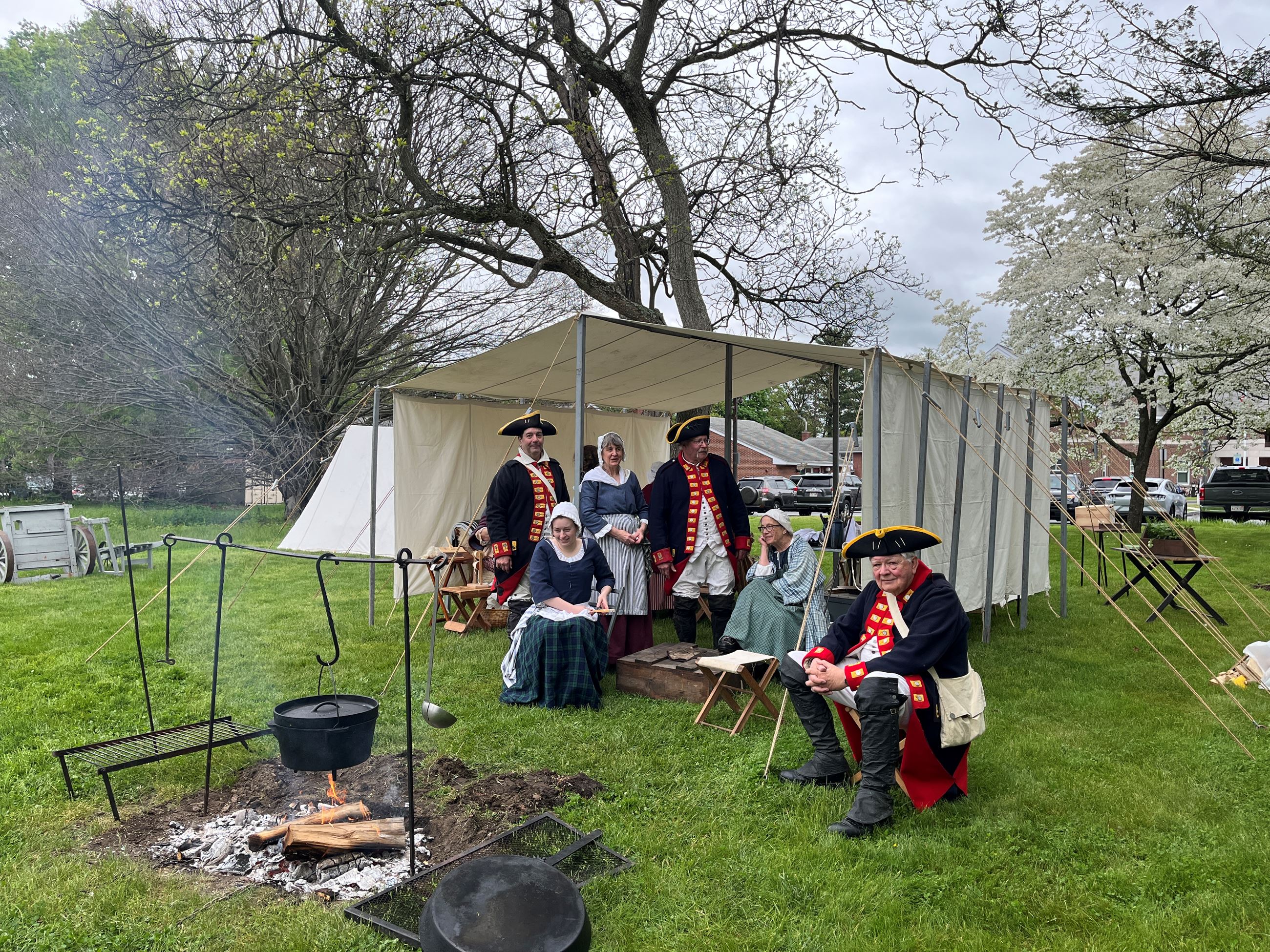 Encampment reenactors