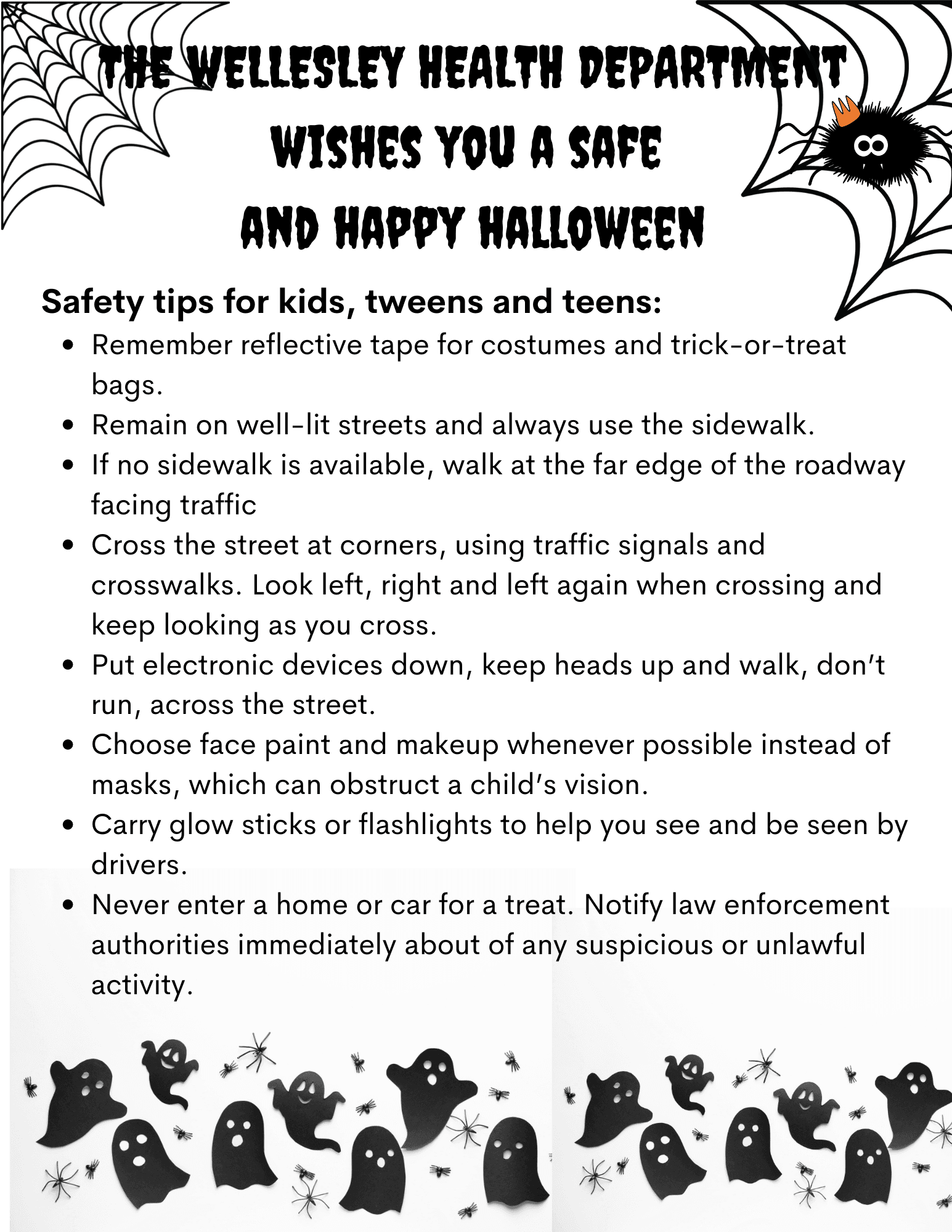 Halloween Safety Tips Page 1